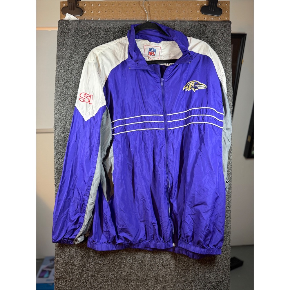 Purple Baltimore Windbreaker Jacket Mens XL Purple SI Logo Full Zip